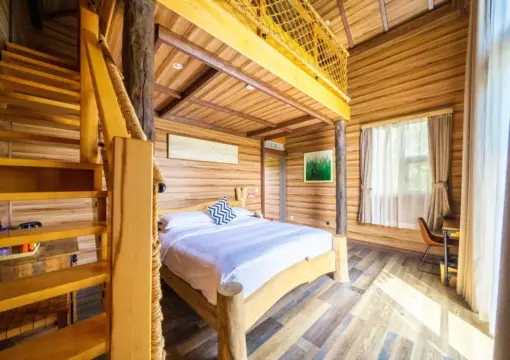 Attic Cabin (Detached Duplex Wooden House)
