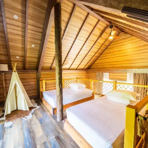 Attic Cabin (Detached Duplex Wooden House)