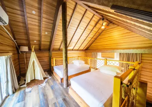 Attic Cabin (Detached Duplex Wooden House)
